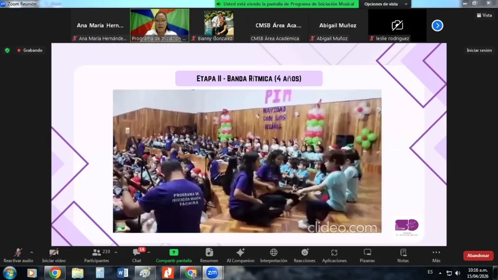 Bebés, inclusión social y música tradicional se abordaron en el Webinar de El Sistema